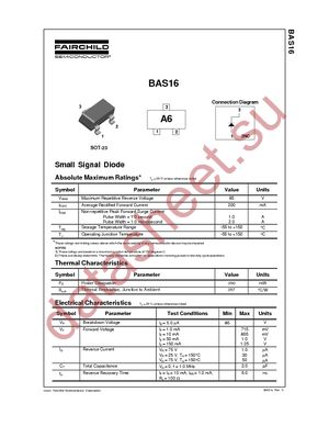 BAS16_D87Z datasheet  